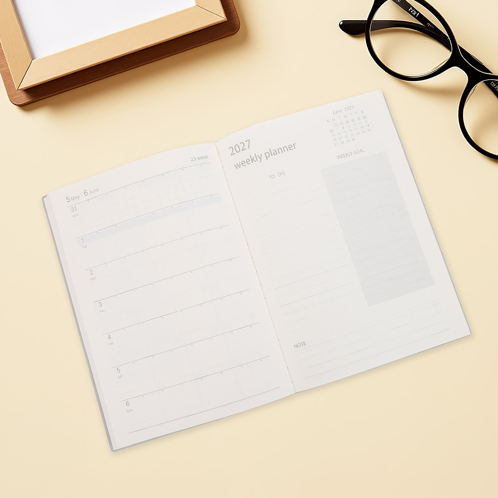 2027 Professional Planner Note - đánh giá và giá Spiral Bound Grid Notebook A5