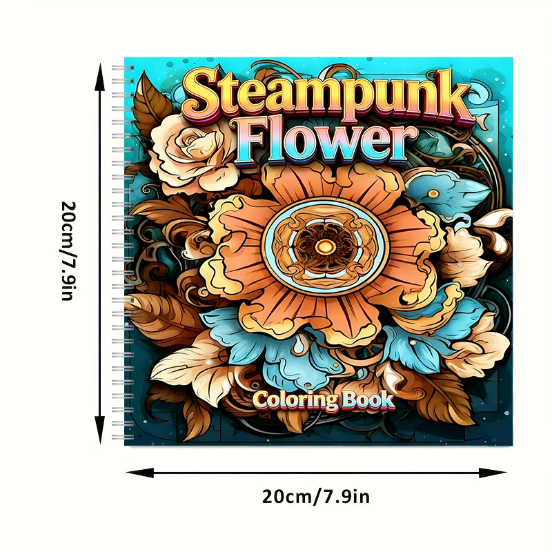Coloring Book Steampunk Flower - đánh giá và giá School Supplies