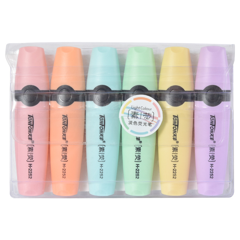 6 Pcs/set Highlighter Pastel C - đánh giá và giá Pastel Highlighter Set Double Ended