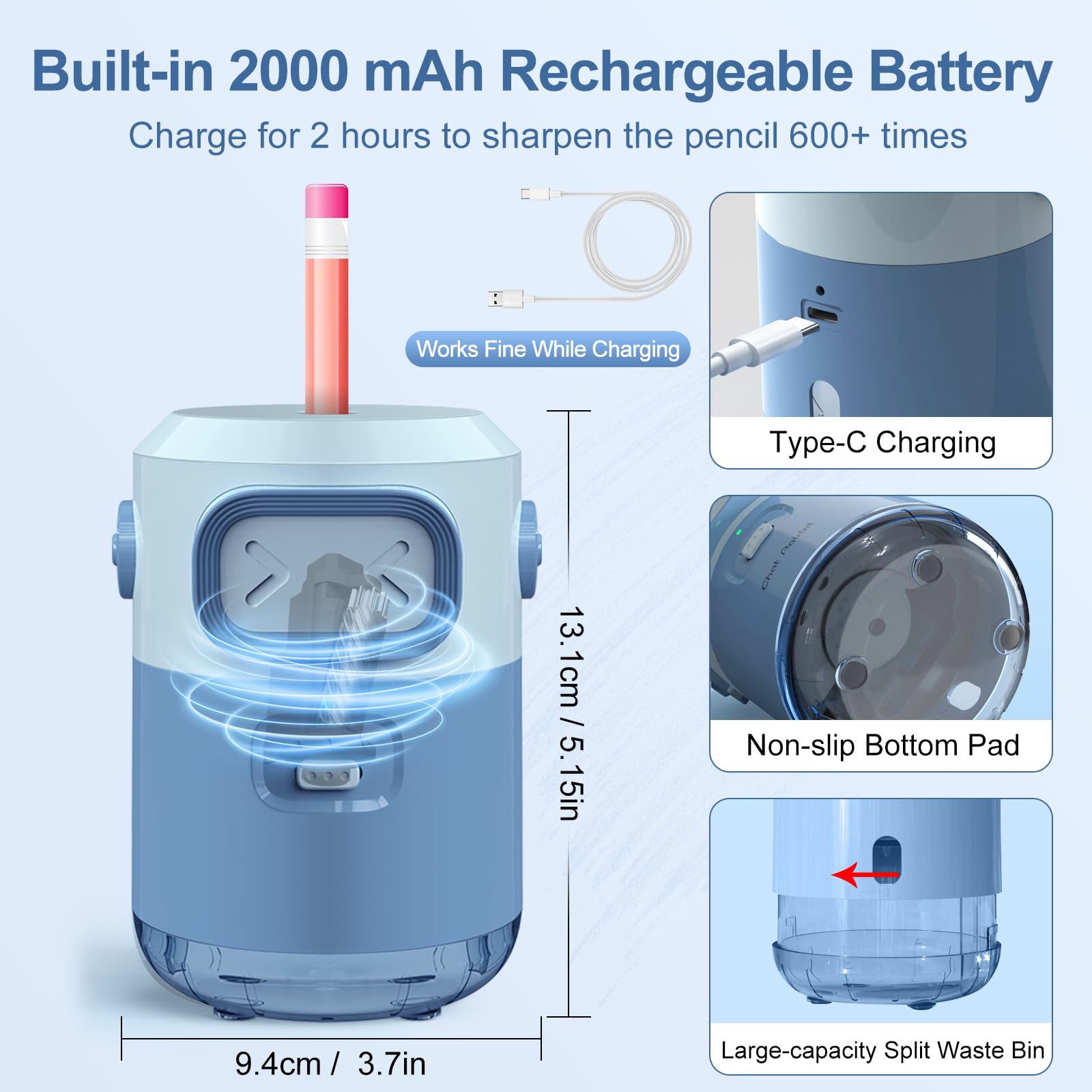 Fully Auto Electric Pencil Sha - đánh giá và giá Electric Pencil Sharpener Usb